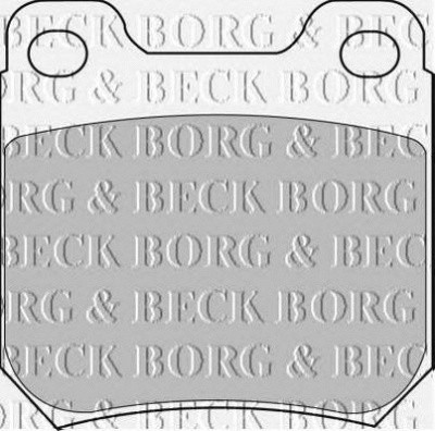 BORG & BECK bbp1605 -  Комплект тормозных колодок, дисковый тормоз